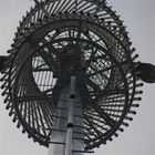 30m ইস্পাত ছদ্মবেশী পাইন বৃক্ষ টেলিকমিউনিকেশন টাওয়ার বহুভুজ galvanized