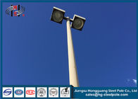 গল্ভাইজড ইস্পাত বহিঃপ্রাঙ্গণ উচ্চ মস্ত বন্য আলোর দুল 25m LED বাতি সঙ্গে