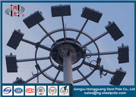 গল্ভাইজড ইস্পাত বহিঃপ্রাঙ্গণ উচ্চ মস্ত বন্য আলোর দুল 25m LED বাতি সঙ্গে