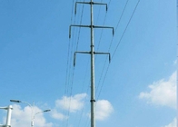 35FT অষ্টভুজাকার ইস্পাত টিউবুলার ইলেকট্রিক লাইট পোল ট্রান্সমিশন লাইনের উচ্চতা 10 মি